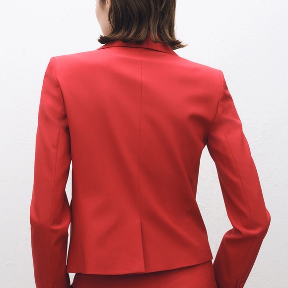 Mango Wool-Blend Suit Jacket - Picture 4 of 8